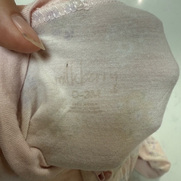 0-3 month milkberry Easter bamboo footies with ruffle detail - Picture 3 of 3